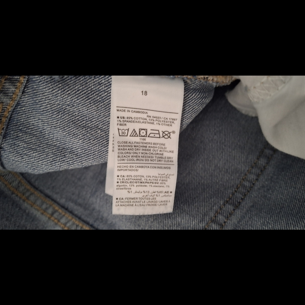 Old Navy High Rise Wow Boyfriend Women  Denim Jeans Sz 18 Casual Boho Travel - Picture 5 of 5